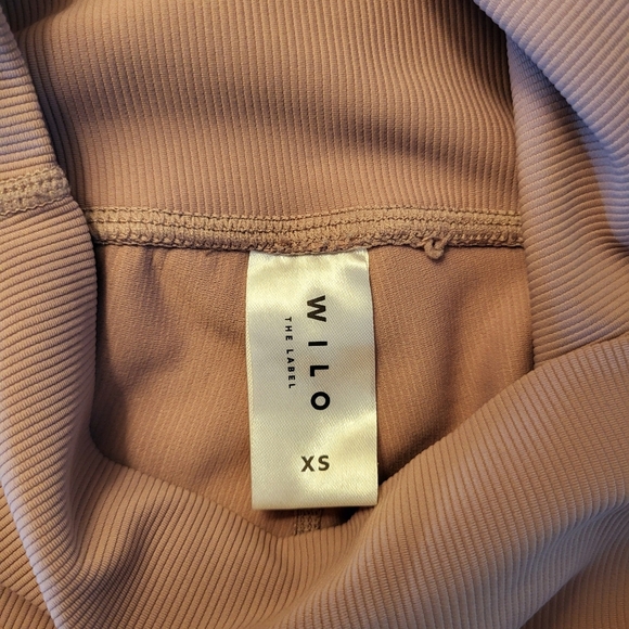 Wilo the Label Base Ribbed Colorblock 7/8 Leggings Women's‎ Size XS Mauve Purple - Picture 7 of 7